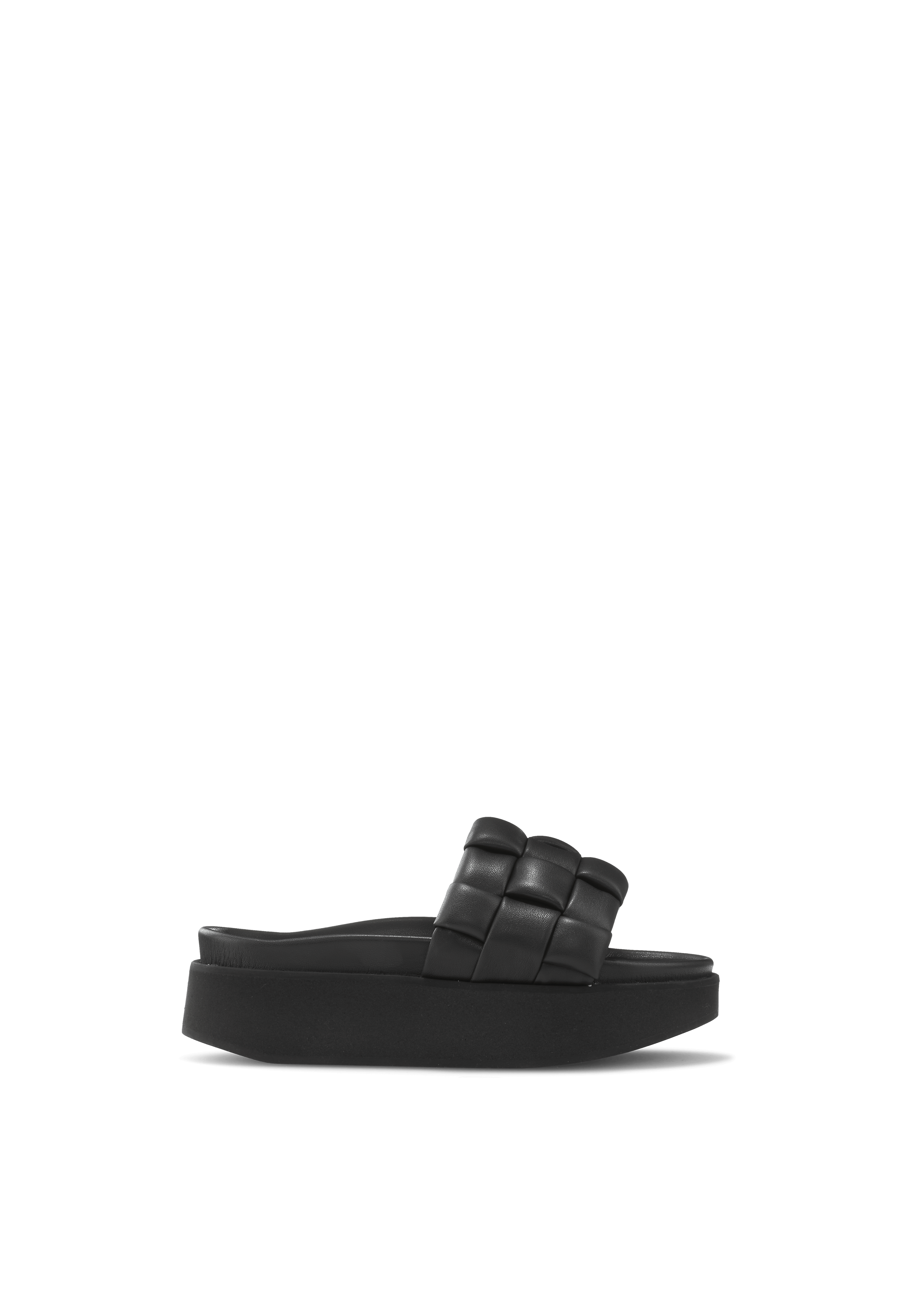 Platform Braided Leather