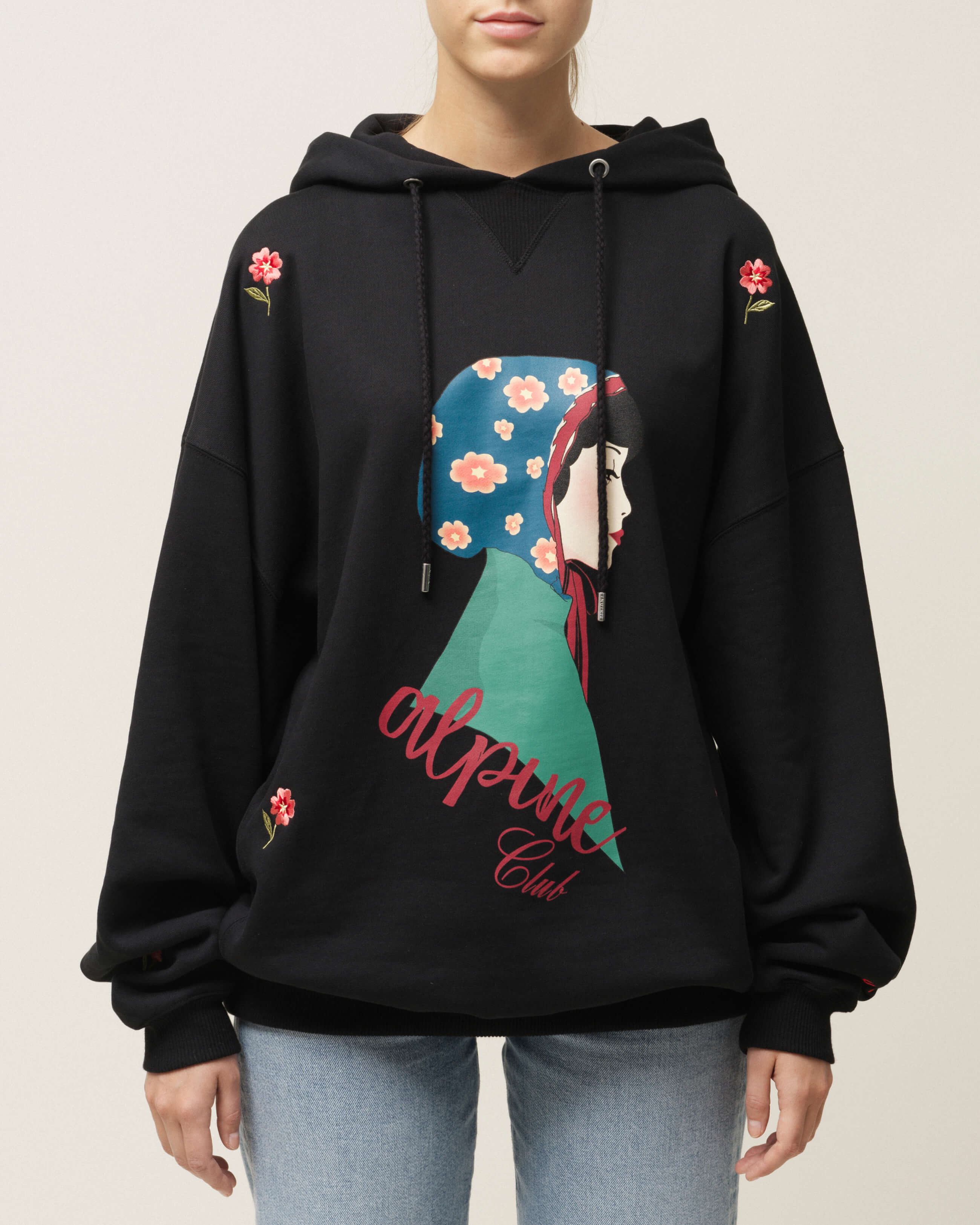 Oversized Embroidered Hoodie