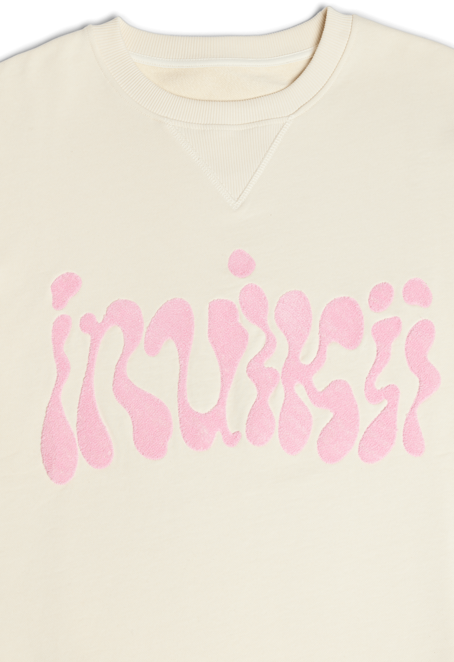 Oversized Flock Logo Sweatshirt