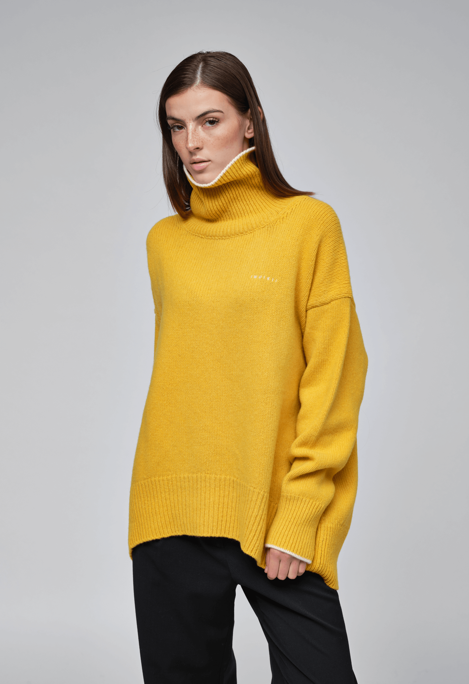 High Neck Knit Sweater