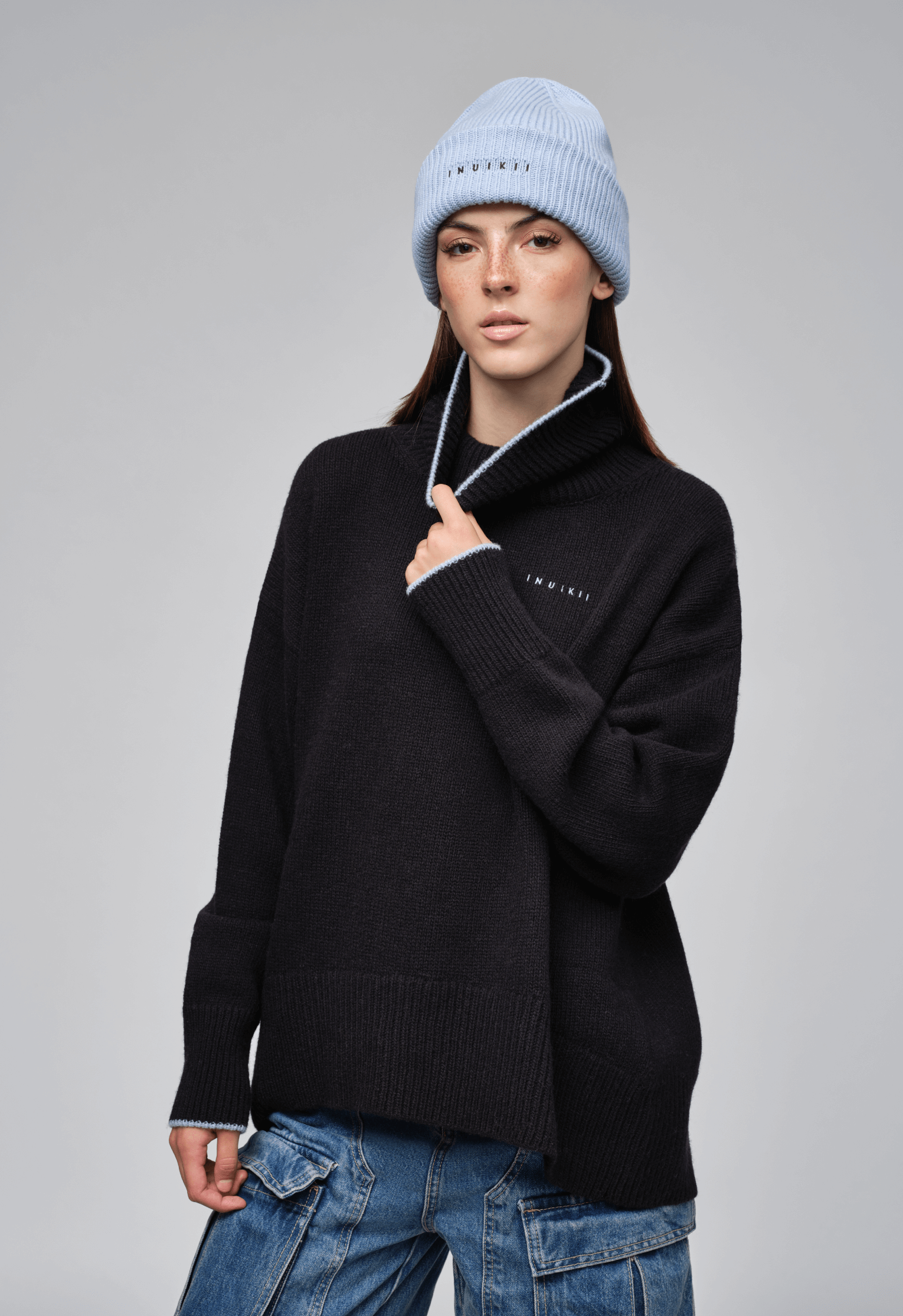 High Neck Knit Sweater