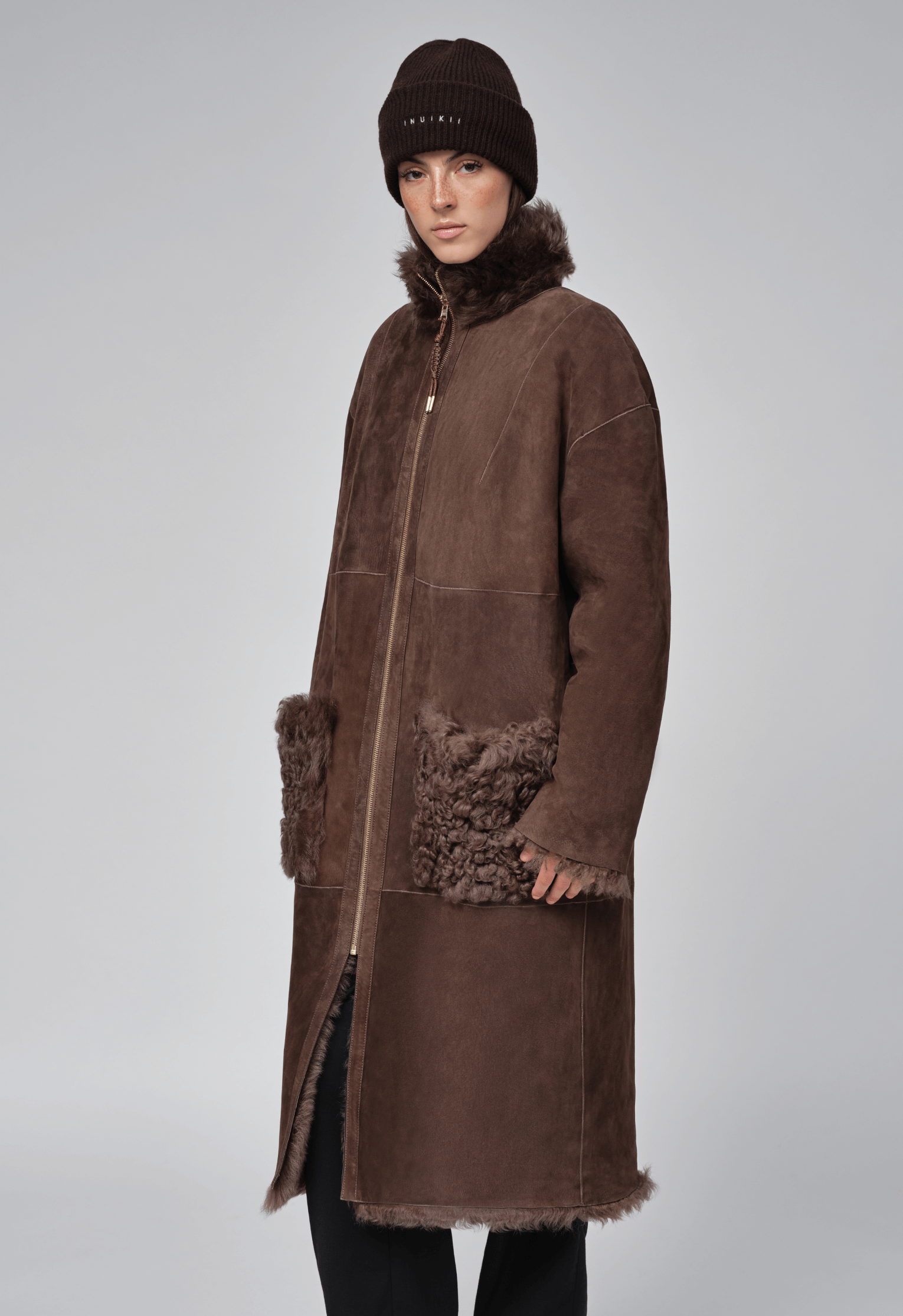 INUIKII Shearling Coat