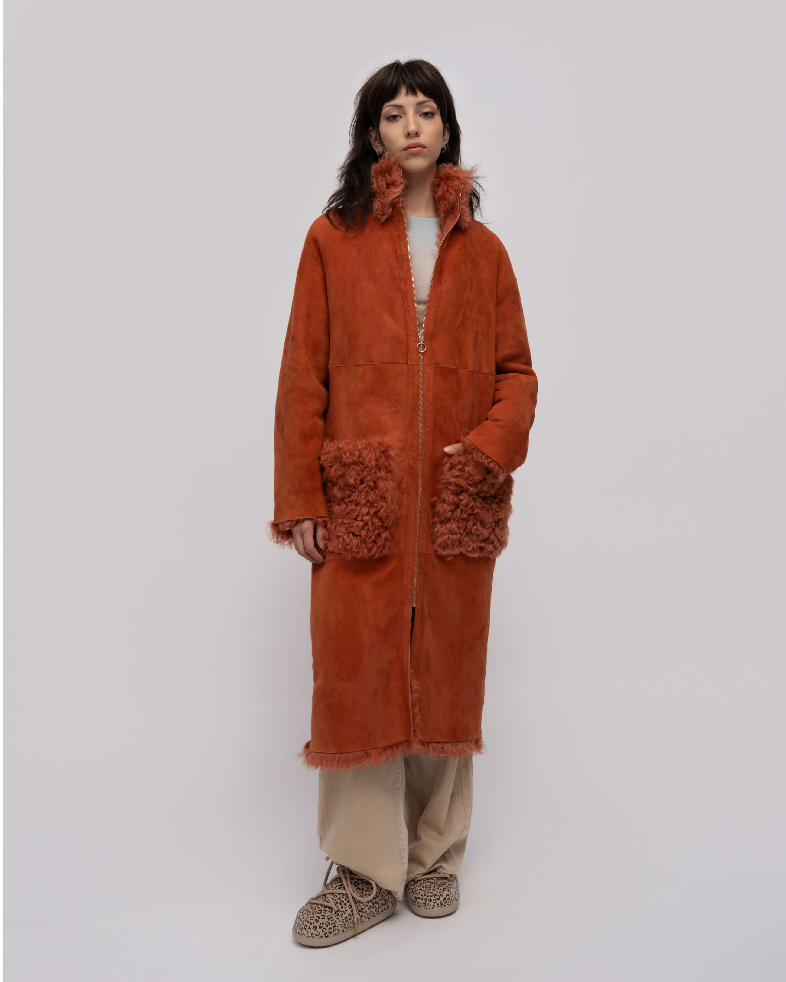 INUIKII Shearling Coat