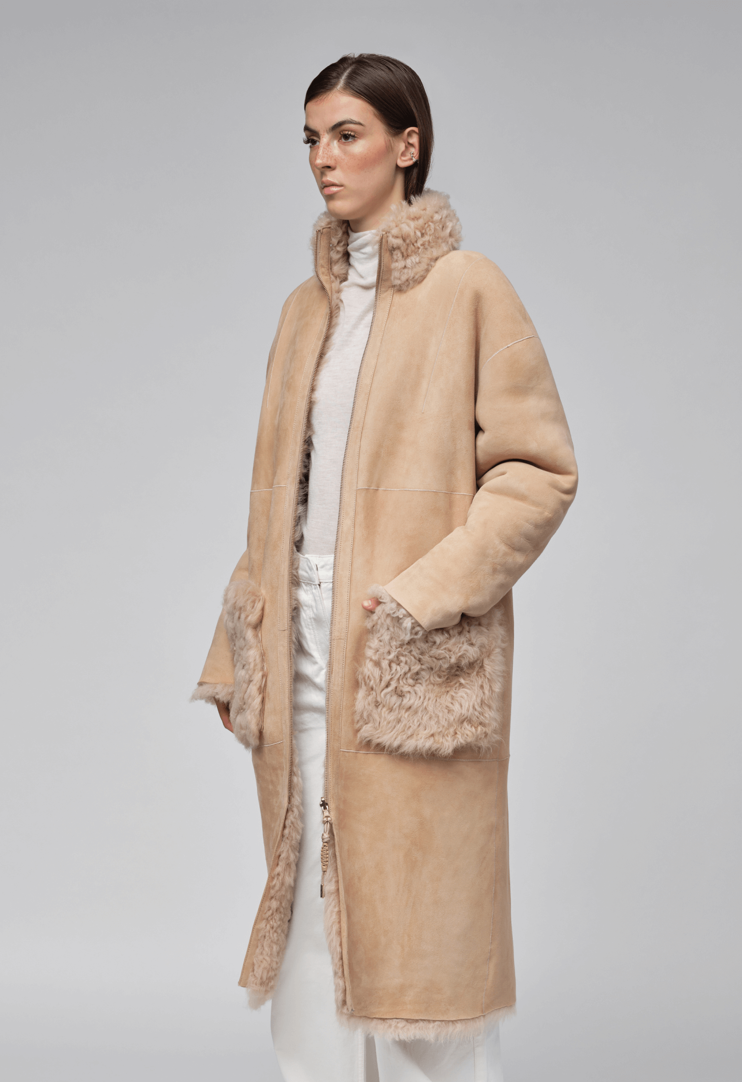 INUIKII Shearling Coat