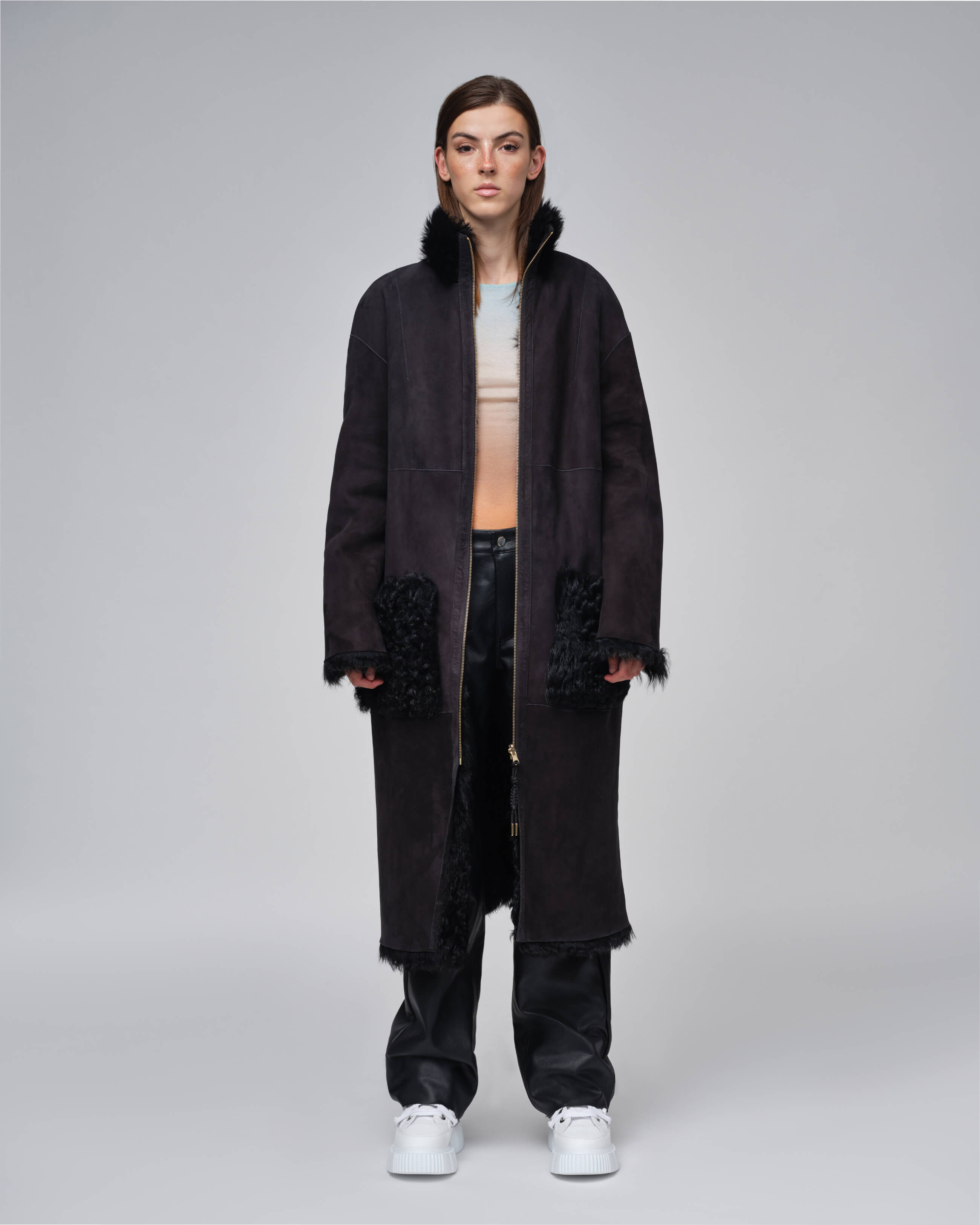 INUIKII Shearling Coat